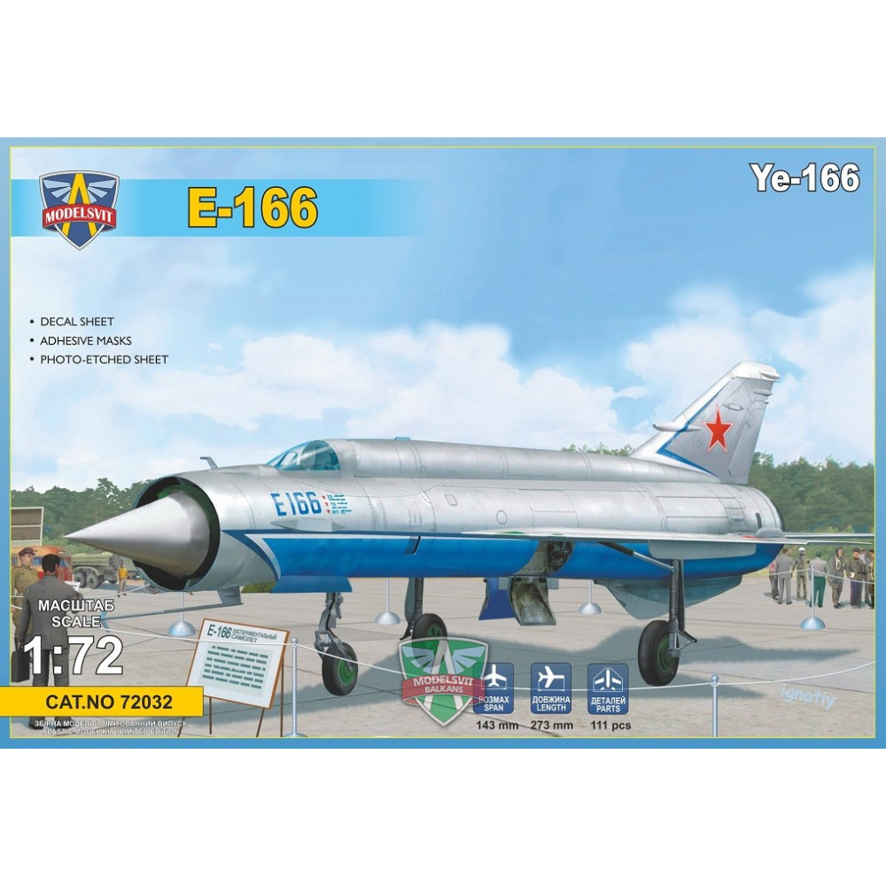 Ye-166 Heavy experimental interceptor  1/72 Modelsvit  72032