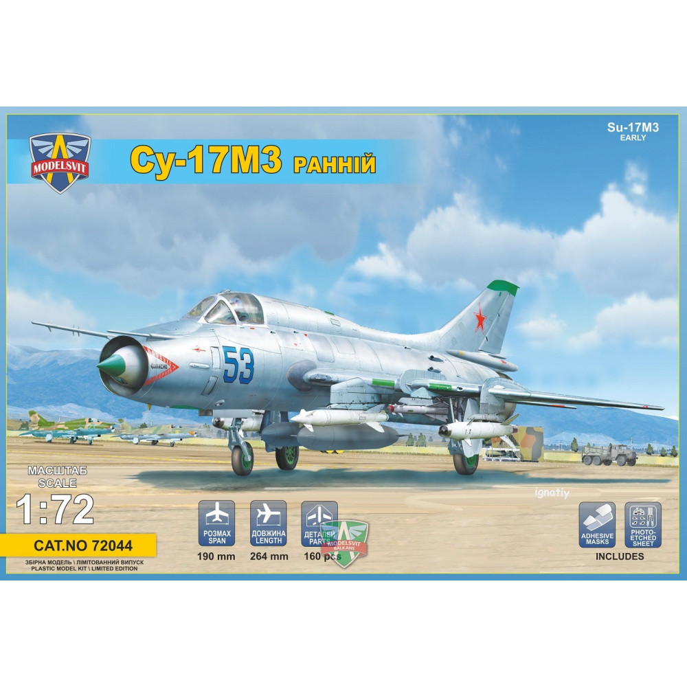 Sukhoi Su-17M3 "Early vers." advanced fighter  1/72 Modelsvit  72044