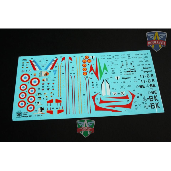 Mirage IIIE fighter-bomber 1/72 Modelsvit  72045