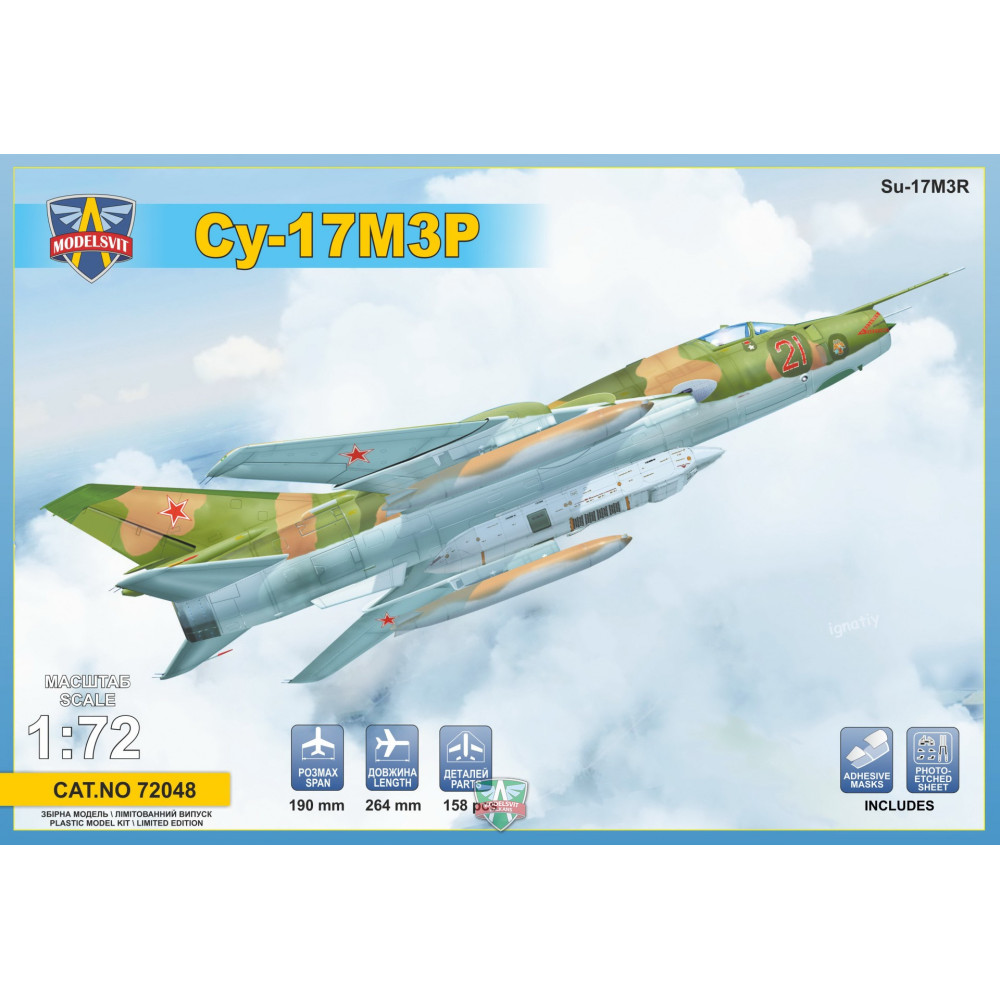Su-17M3R Reconnaissance fighter-bomber 1/72 Modelsvit  72048