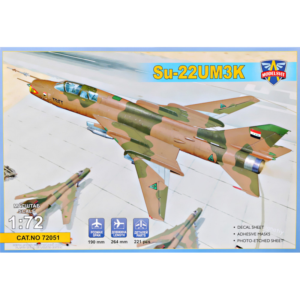 Su-22UM3K advanced two-seat trainer (Export vers.) 1/72 Modelsvit  72051