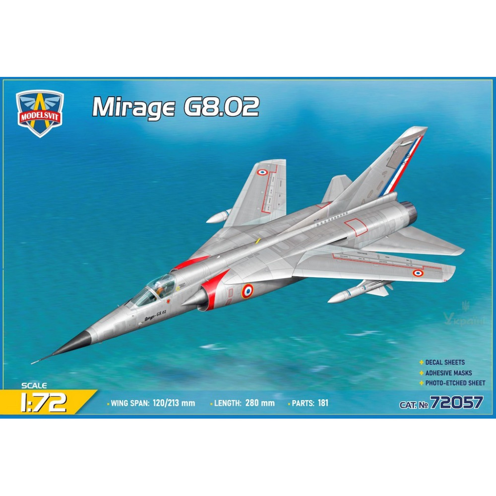 Dassault  Mirage G8.02 1/72 Modelsvit 72057