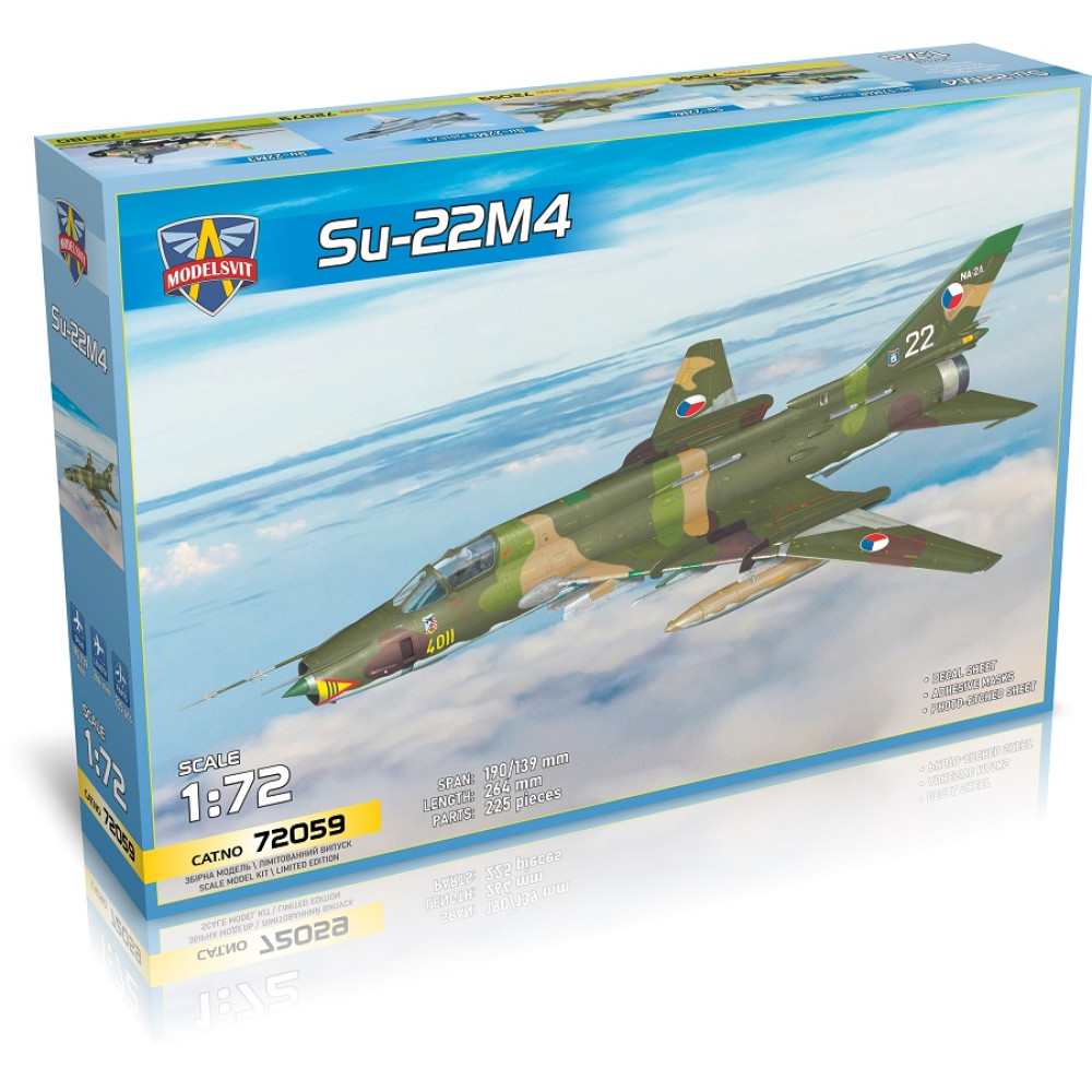 Su-22M4 fighter-bomber aircraft 1/72 Modelsvit 72059