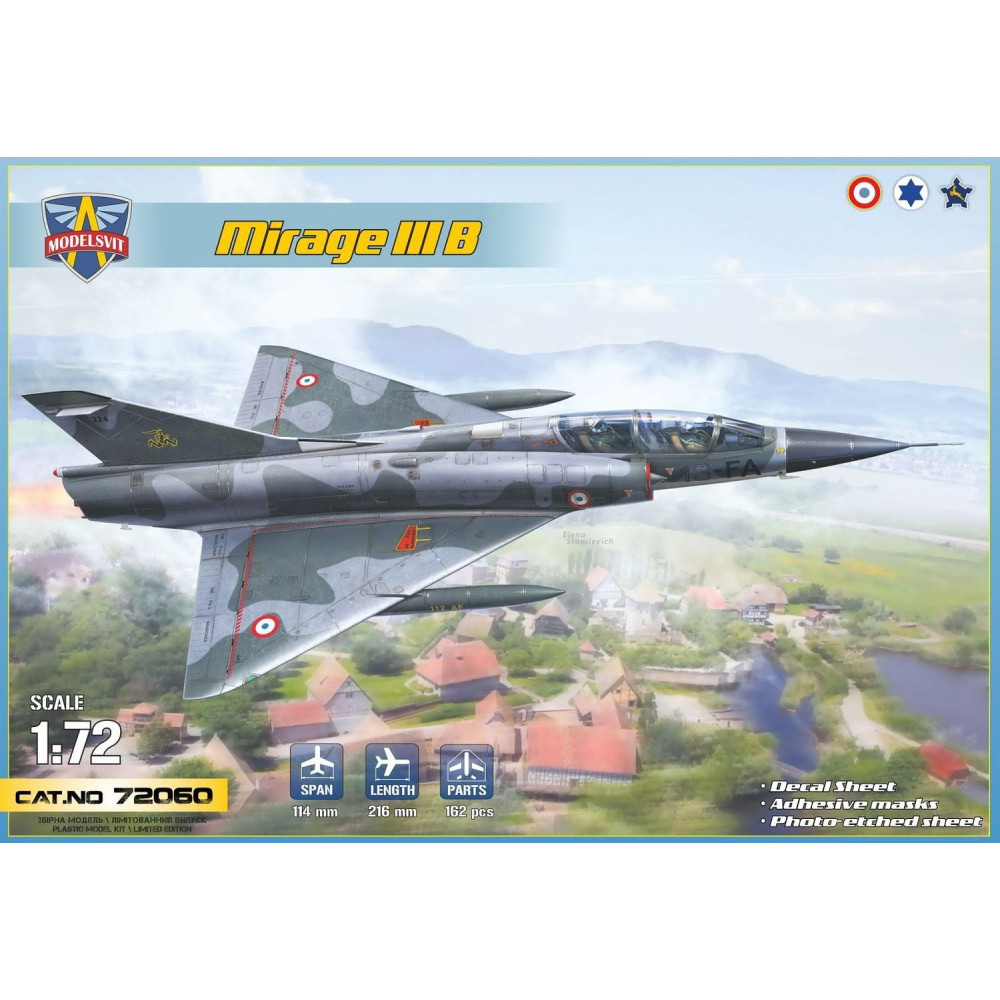 Dassault Mirage IIIB 1/72 Modelsvit 72060
