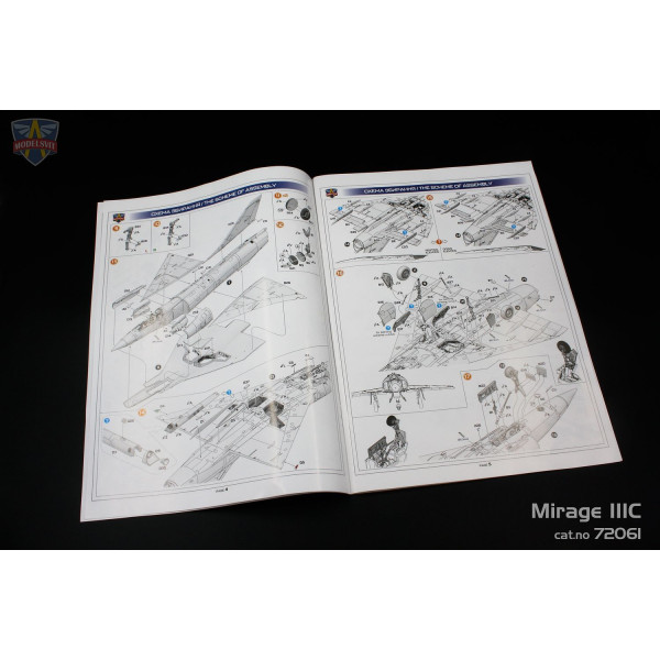 Mirage IIIC all-weather interceptor 1/72 Modelsvit  72061