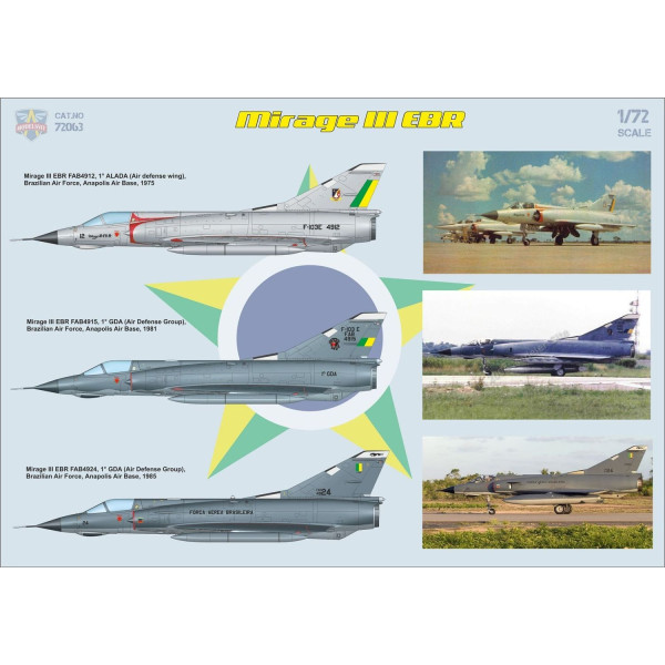 MIRAGE IIIEA/IIIEBR 1/72 Modelsvit  72063