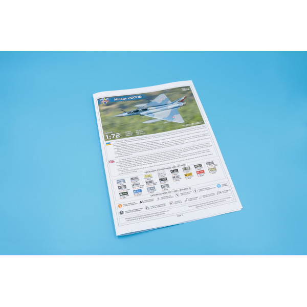 Dassault  Mirage 2000B 1/72 Modelsvit 72074