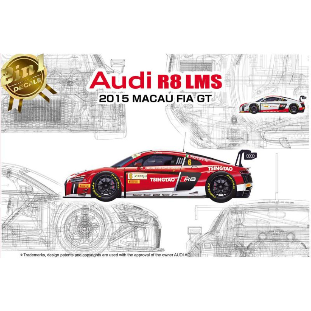 Audi R8 LMS 2015 Macau GT 1/24 NuNU 24024
