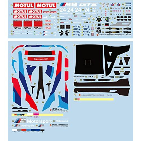 M8 GTE 2020 Daytona Winner 2020 1/24 NuNU 24036