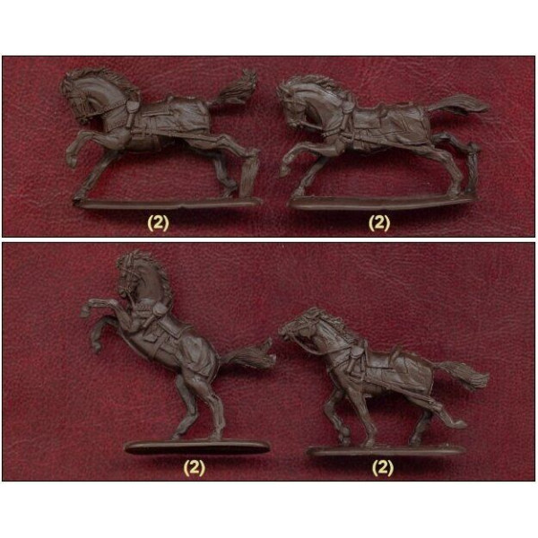 Польські крилаті гусари, XVII століття, 12 фігур + 12 коней 1/72 Orion 72007