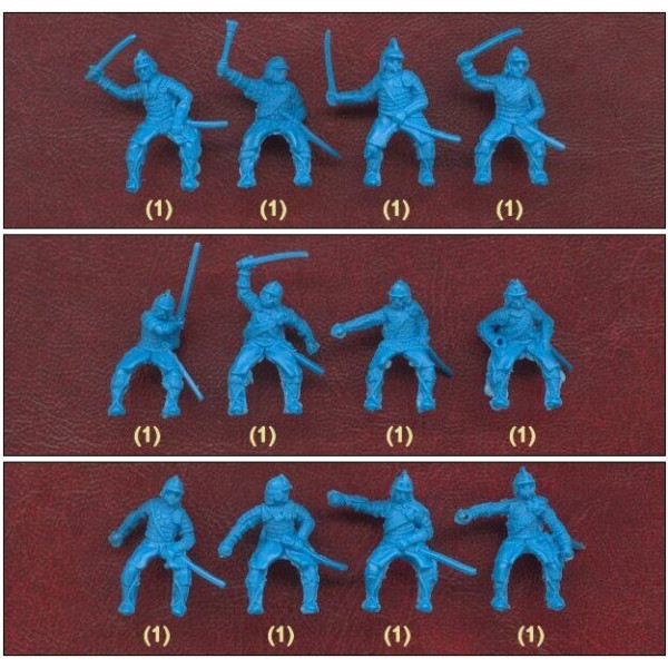 Польські крилаті гусари, XVII століття, 12 фігур + 12 коней 1/72 Orion 72007