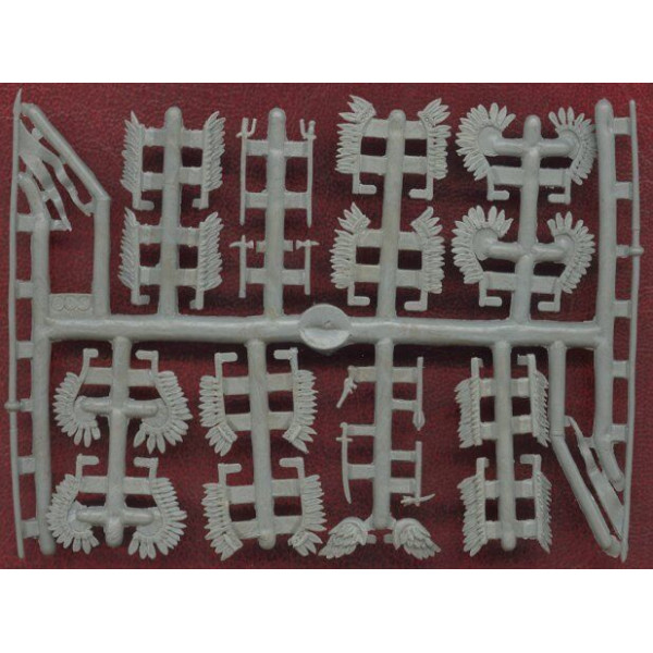 Польські крилаті гусари, XVII століття, 12 фігур + 12 коней 1/72 Orion 72007