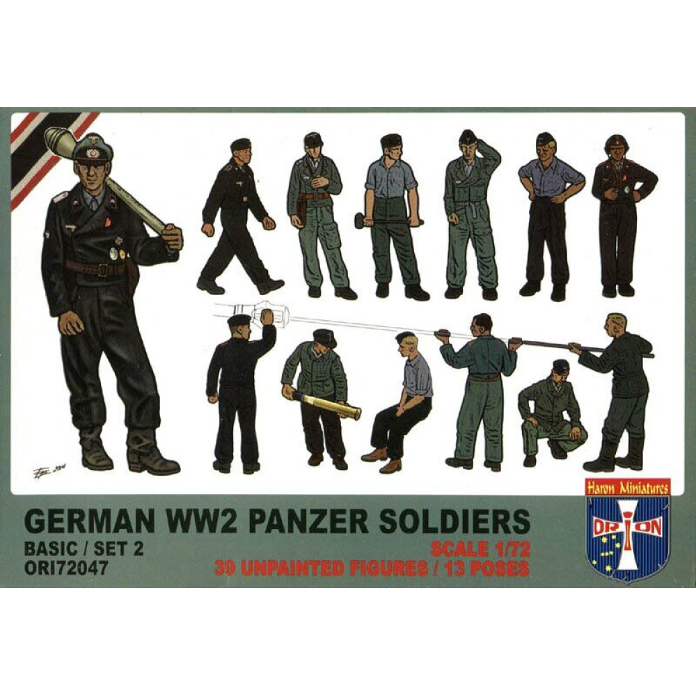 German WW2 Panzer Soldiers Basic Set 2  1/72 Orion 72047