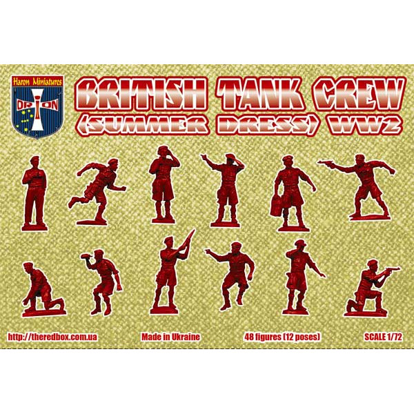 British Tank Crew (Summer Dress). WW2 48 figures  1/72 Orion 72057