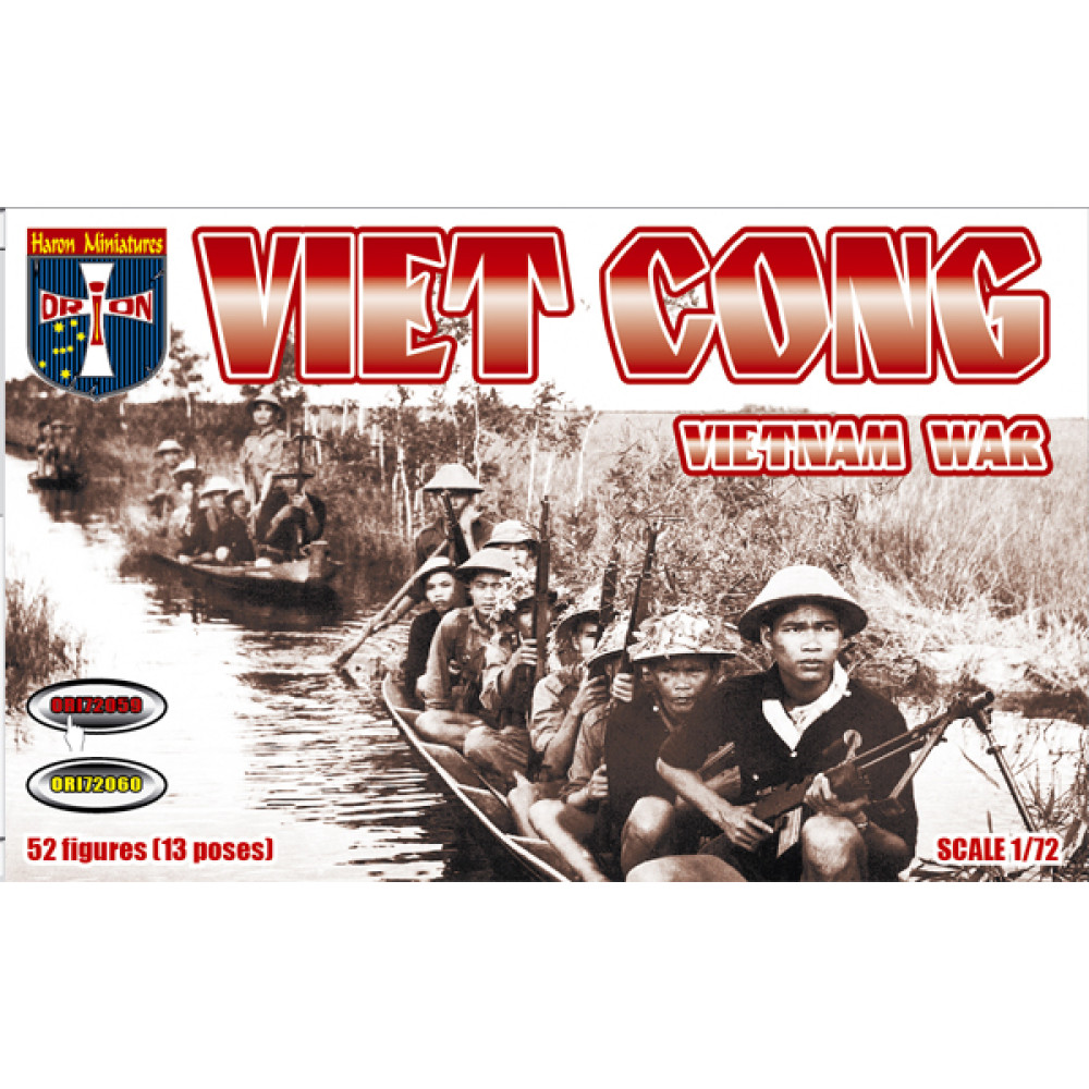 Viet Cong (52 figures, 13 poses)  1/72 Orion 72059