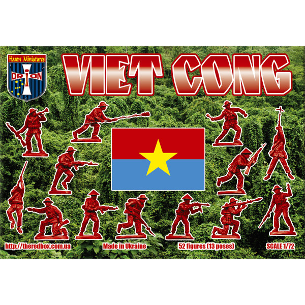 Viet Cong (52 figures, 13 poses)  1/72 Orion 72059