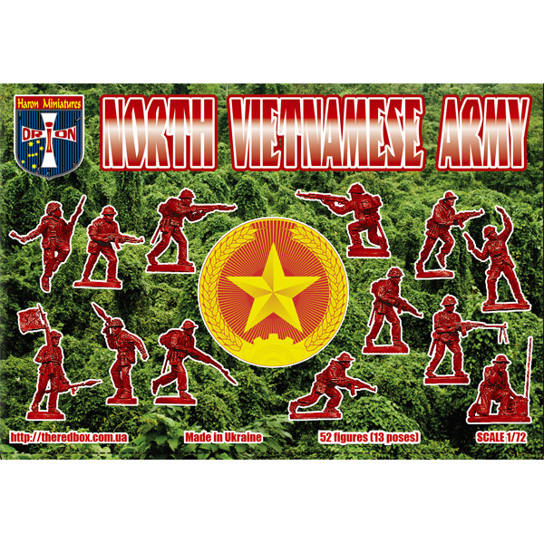North Vietnamese Army (NVA) (52 figures, 13 poses)  1/72 Orion 72060