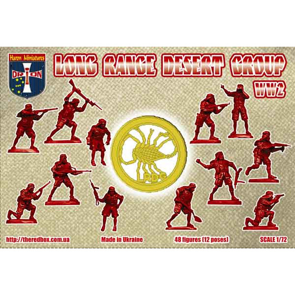 LRDG (Long Range Desert Group)  WW2  (48 figures, 12 poses)  1/72 Orion 72062