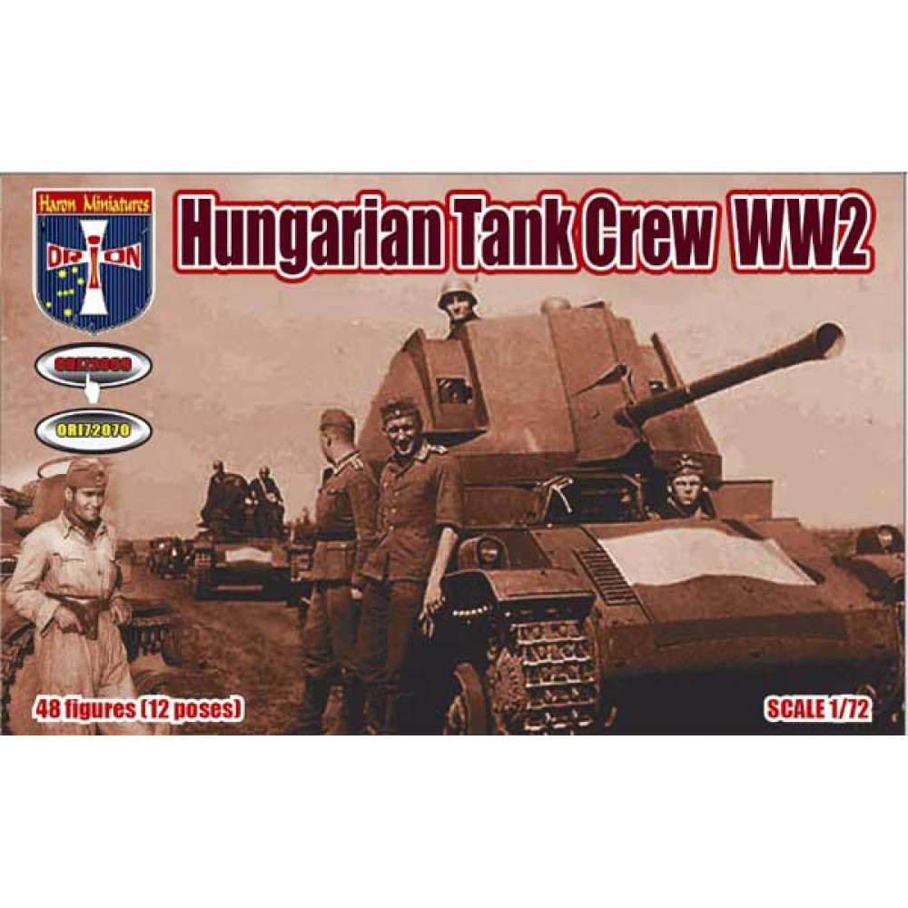 Hungarian Tank Crew WW2 set1 (48 Figures, 12 Poses) 1/72 Orion 72069