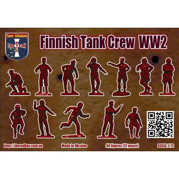 Finnish Tank Crew WW2 (48 figures, 12 poses)  1/72 Orion 72071