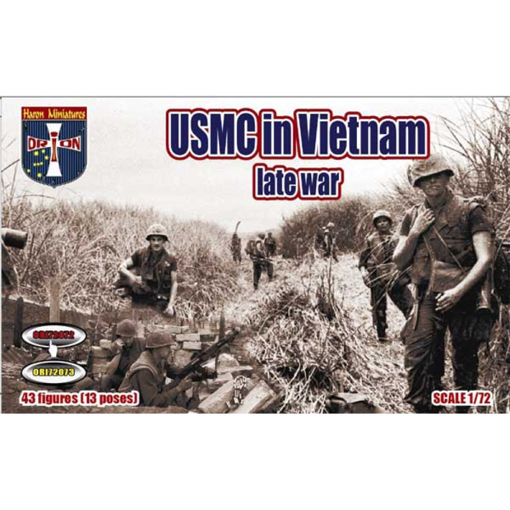 USMC in Vietnam late war (43 figures, 13 poses) 1/72 Orion 72072