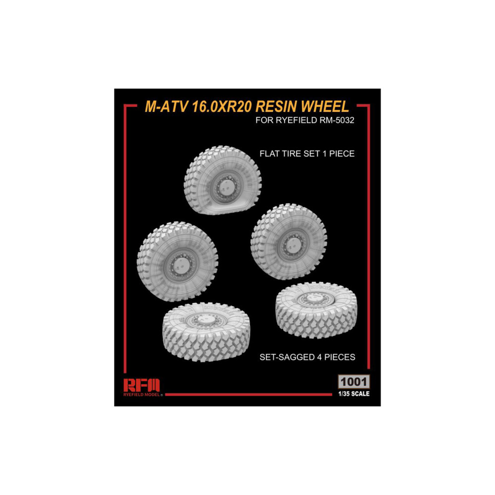 M-ATV 16.0 X R20 Resin wheel 1/35 RFM 1001