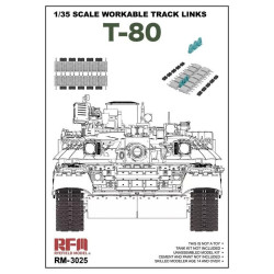 Рабочие траки для Т-80 1/35 RFM  3025