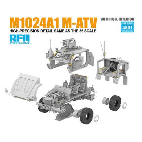 M1024A1 M-ATV (всюдихід mrap)  1/48 RFM 4801