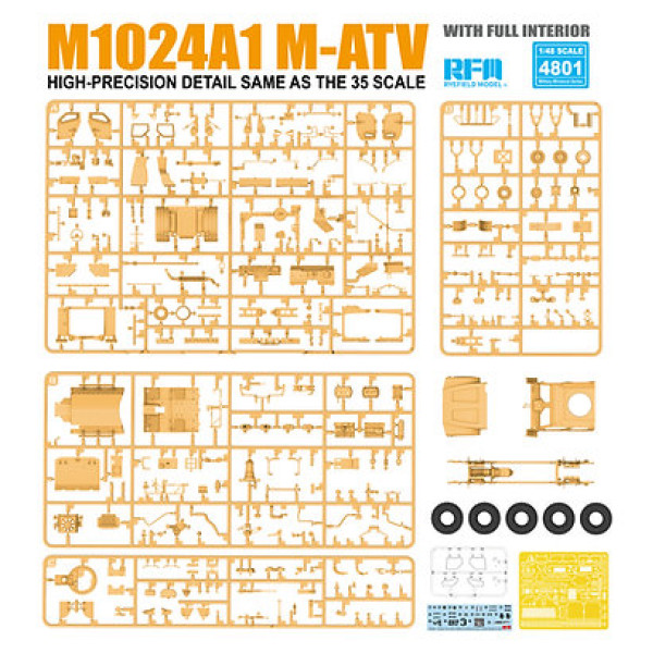 M1024A1 M-ATV (всюдихід mrap)  1/48 RFM 4801