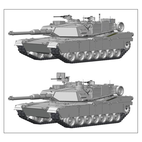 M1A1/A2 Abrams with Full Interior  1/35 RFM  5007