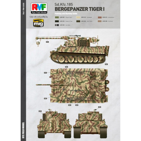 Bergepanzer Tiger I Sd.Kfz.185 Italy 1944   1/35 RFM  5008