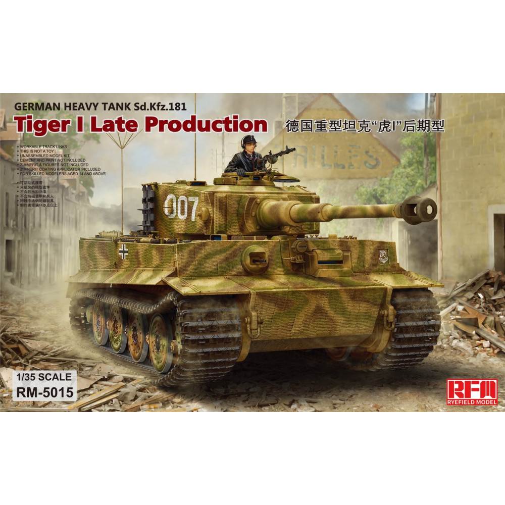Sd.Kfz. 181 Pz.kpfw.VI Ausf. E Tiger I Late Production 1/35 RFM  5015