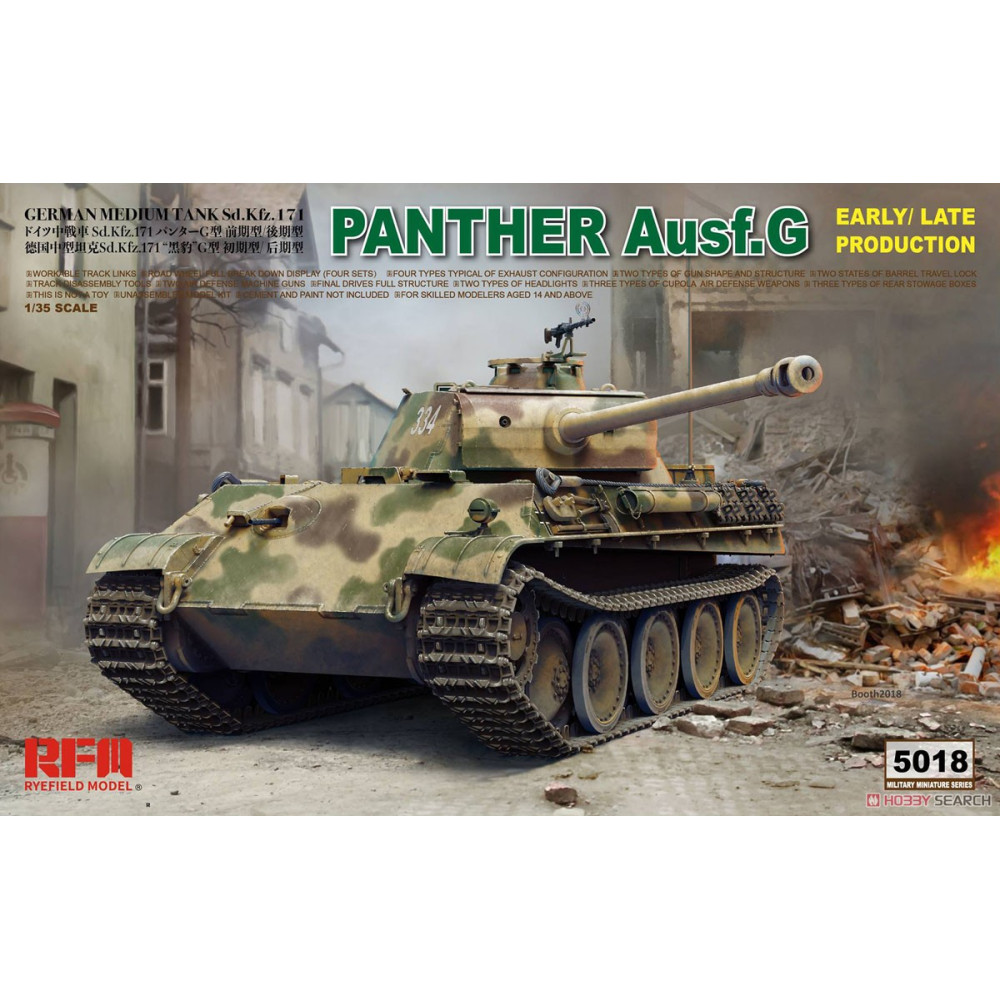 Panther Ausf.G Early/Late  1/35 RFM  5018