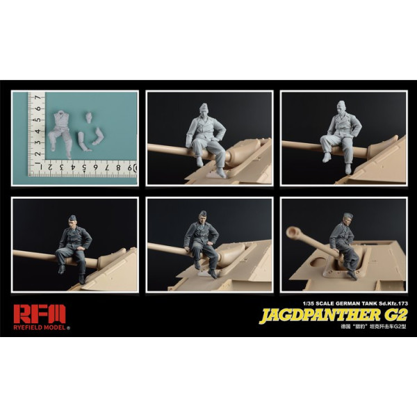 Jagdpanther G2 with full interior & workable track links 1/35 RFM  5022 