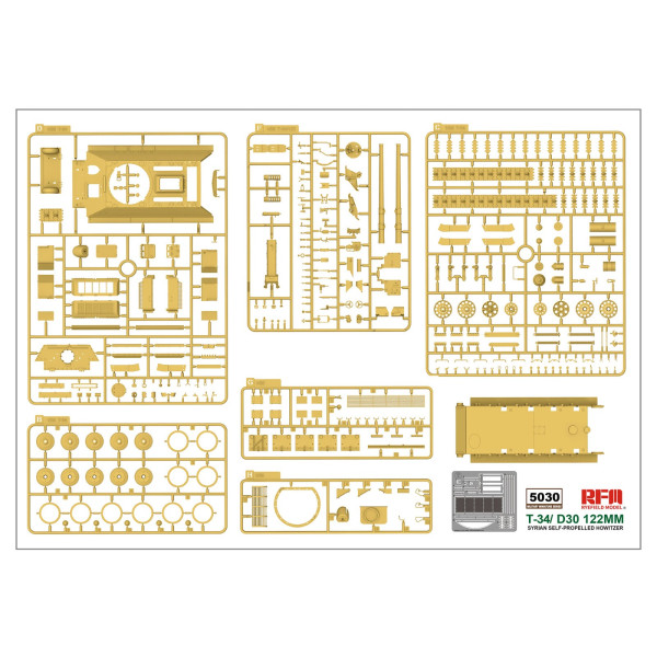 T34/D30 122mm Syrian self-propelled howitzer 1/35 RFM  5030