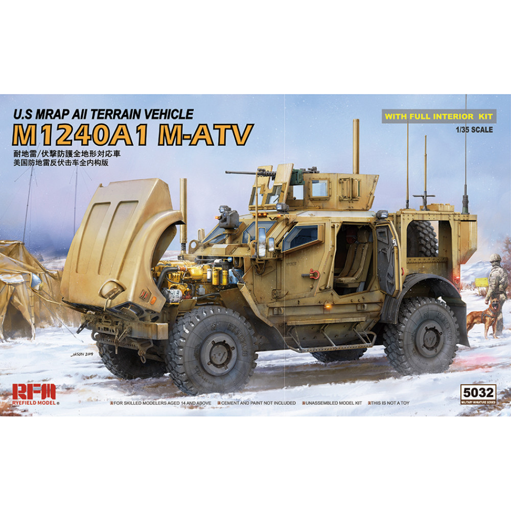 M-ATV M1240A1 with full interior kit 1/35 RFM 5032
