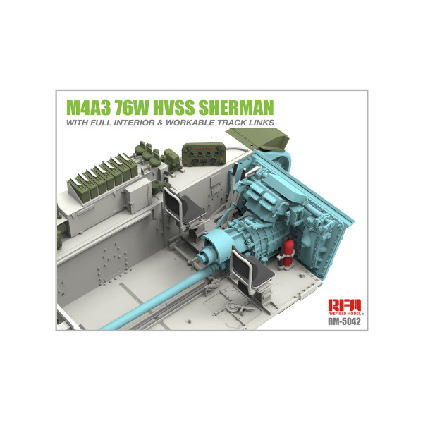 M4A3 76W HVSS SHERMAN з інтер'єром 1/35 RFM 5042