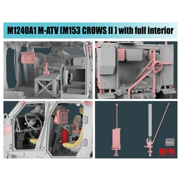 M1240A1 M-ATV M153 Raven II Battle Station (Full interior) 1/35 RFM 5052