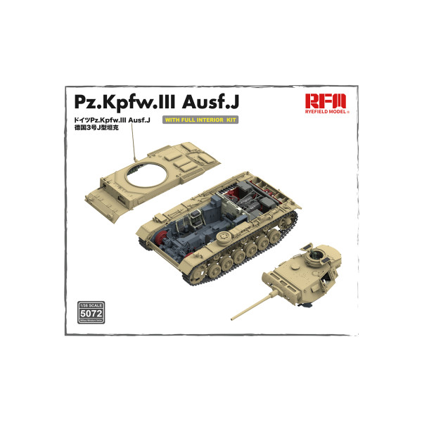 Pz.Kpfw.III Ausf.J (FULL INTERIOR) 1/35 RFM 5072