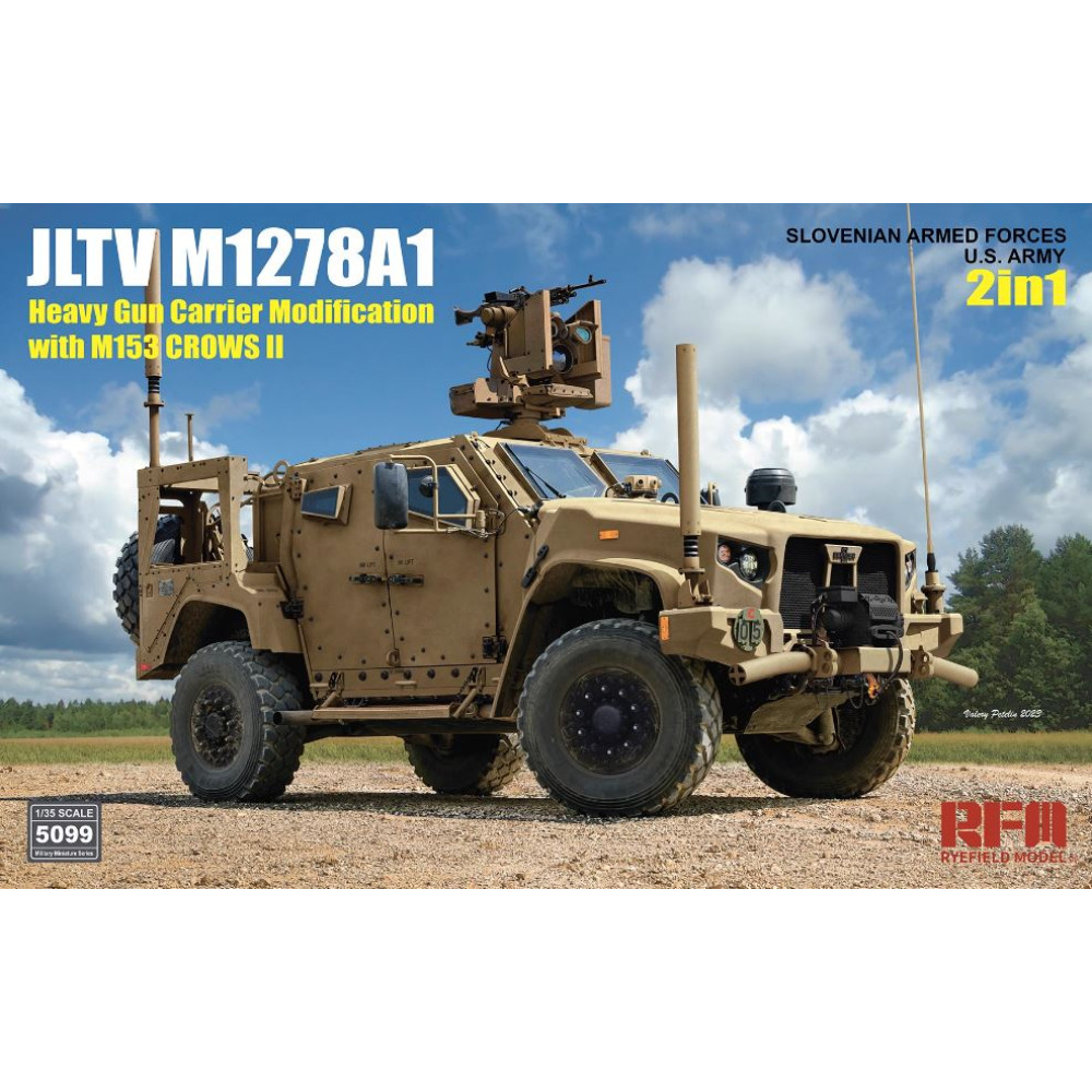 JLTV M1278A1 Heavy Gun Carrier Modification with M153 Crows II  1/35 RFM 5099