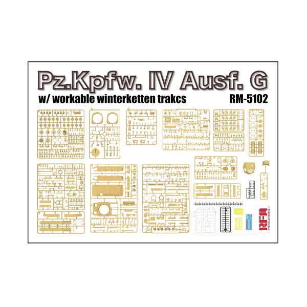 Pz.Kpfw. IV Ausf. G w/ workable winterketten trakcs 1/35 RFM 5102