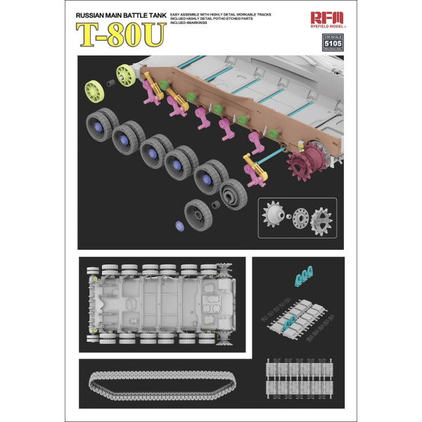 Main tank T-80U 1/35 RFM 5105