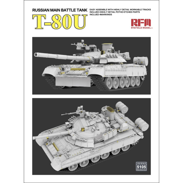 Main tank T-80U 1/35 RFM 5105