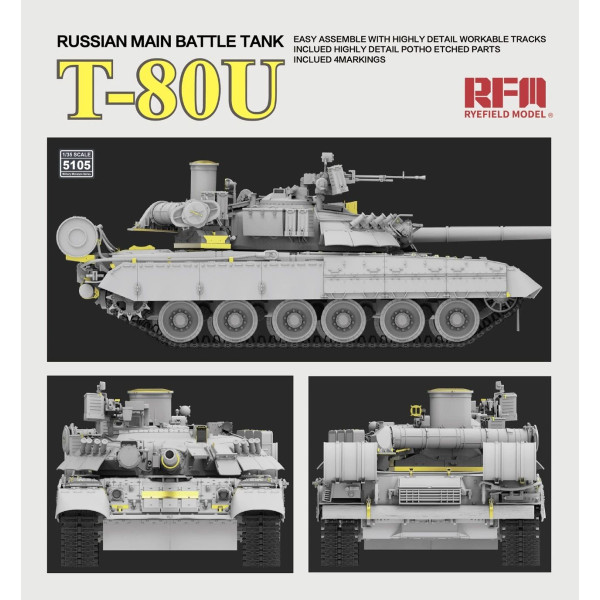 Main tank T-80U 1/35 RFM 5105