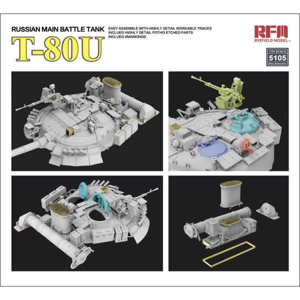 Main tank T-80U 1/35 RFM 5105