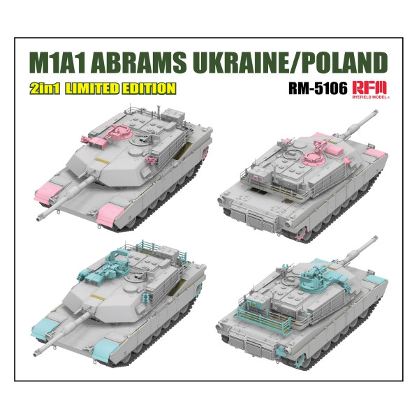 M1A1 ABRAMS UKRAINE/POLAND  1/35 RFM 5106