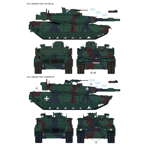 M1A1 ABRAMS UKRAINE/POLAND  1/35 RFM 5106