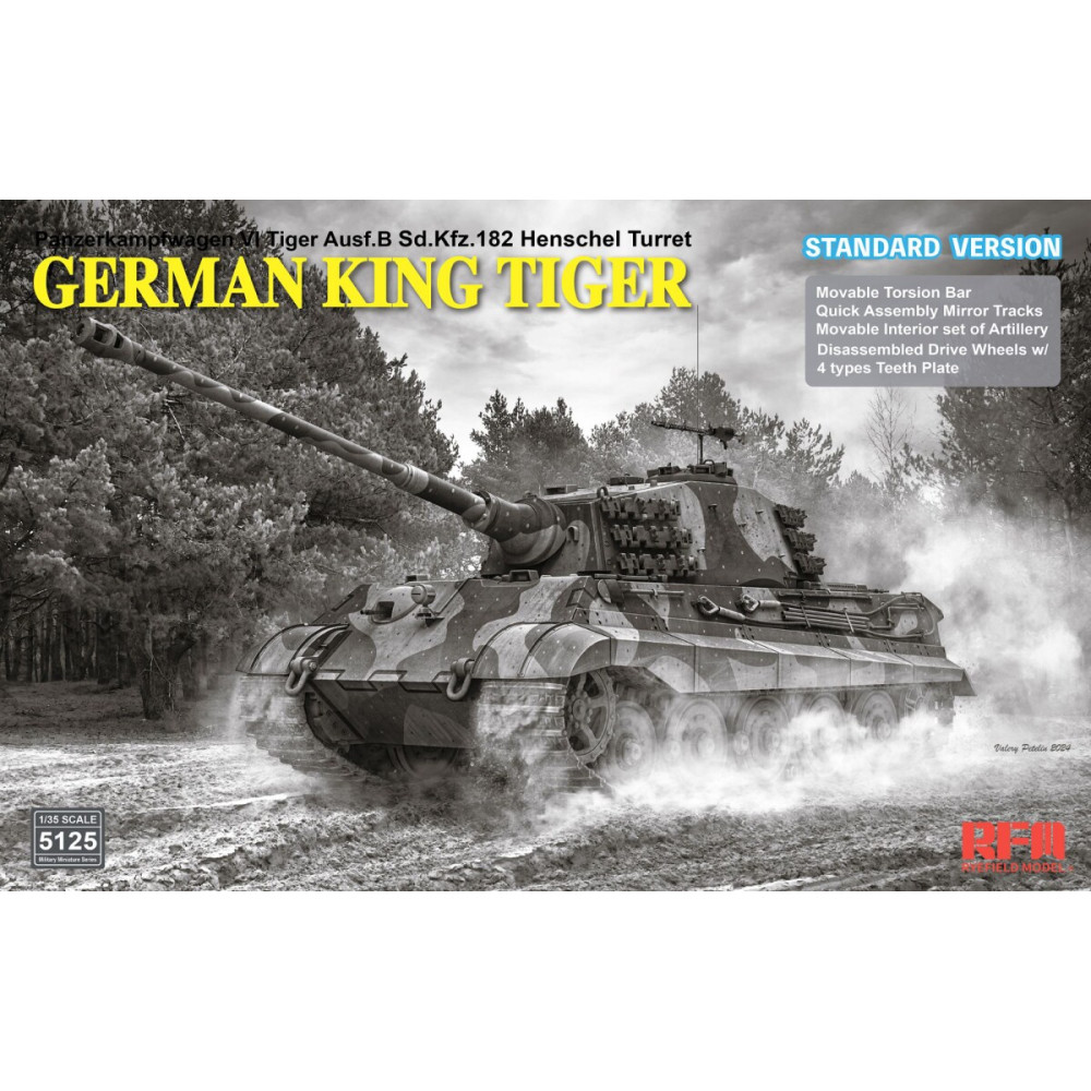 Sd.Kfz.182 King Tiger turret Henschel (standard version) 1/35 RFM 5125