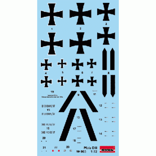  Літак Pfalz D.III 1/72 Roden 003
