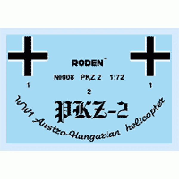 Гвинтокрил PKZ-2  1/72 Roden 008